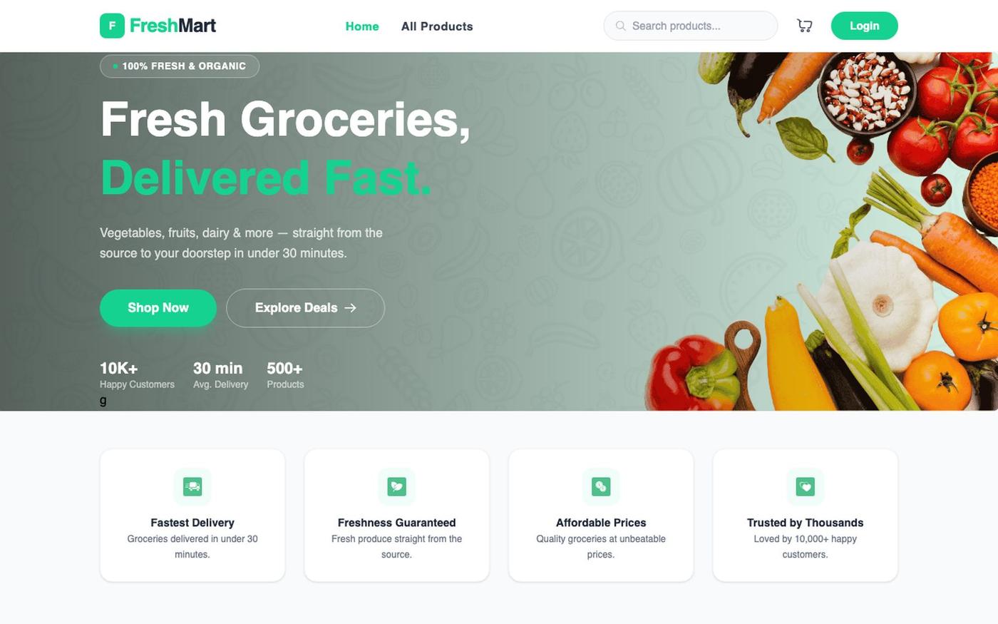 FreshMart — screenshot