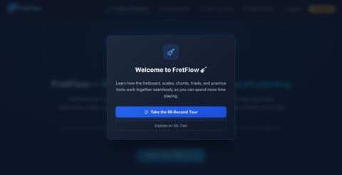 FretFlow — Predictive and Interactive Guitar Fretboard, Scale Degrees & Triad Ex — screenshot