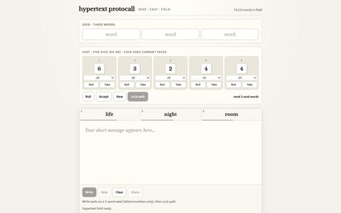 hypertext protocall · wordfield — screenshot