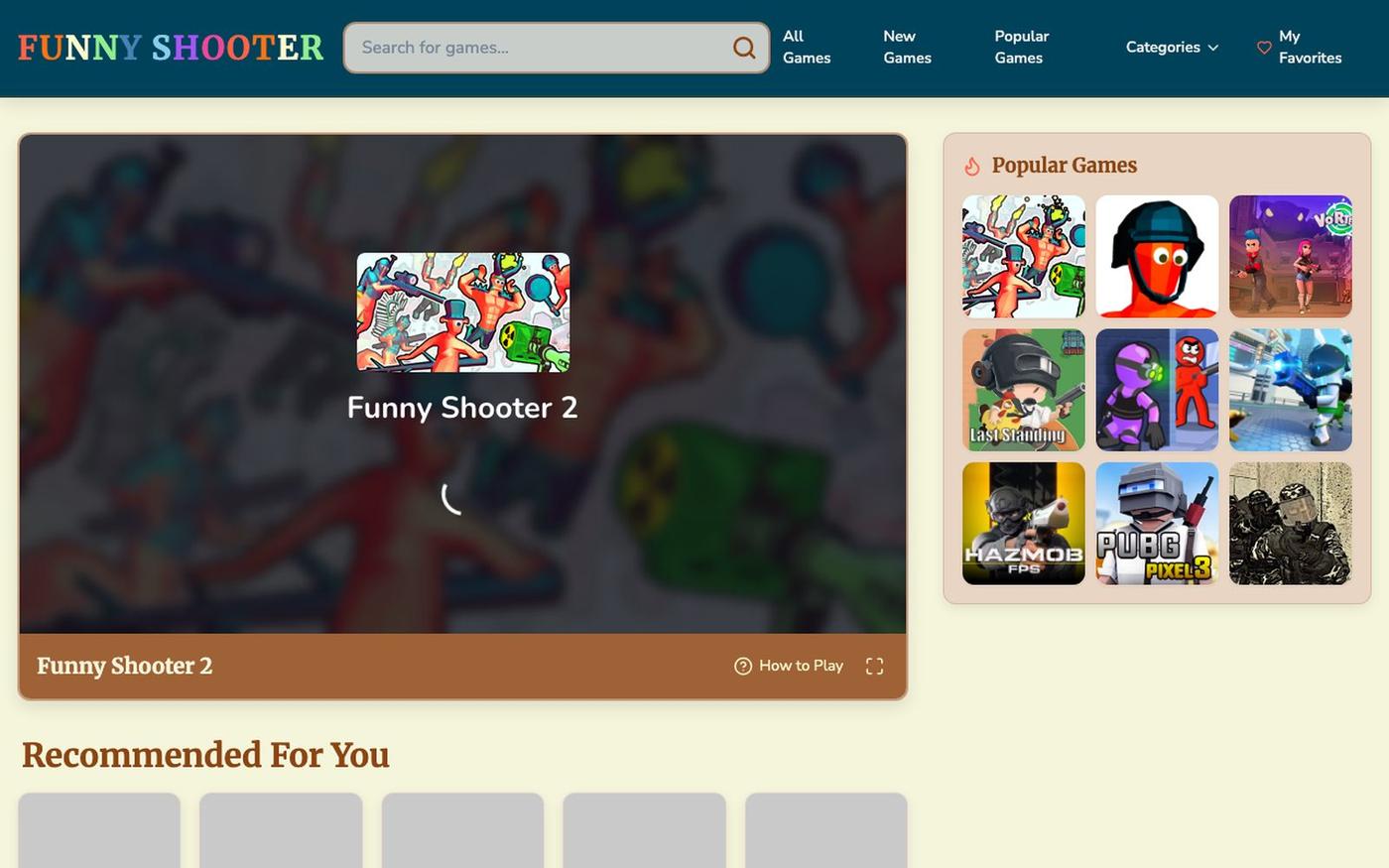 Funny Shooter 2 - Unblocked Shooting Game with Fun & Excitement — screenshot