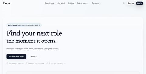 Fursa | Find your next role the moment it opens — screenshot