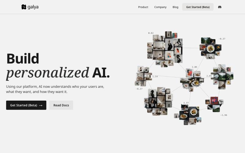 Galya AI — Give your AI a sense of taste — screenshot