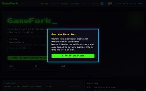GameFork - May the Fork be with you — screenshot