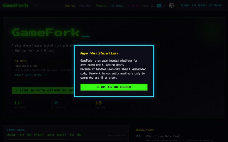 GameFork - May the Fork be with you — screenshot