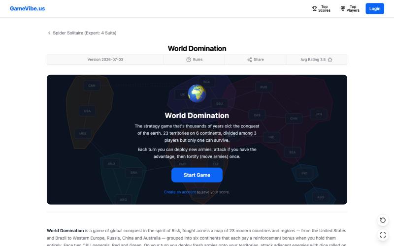GameVibe — screenshot