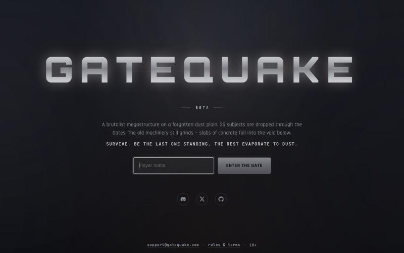 GateQuake — screenshot