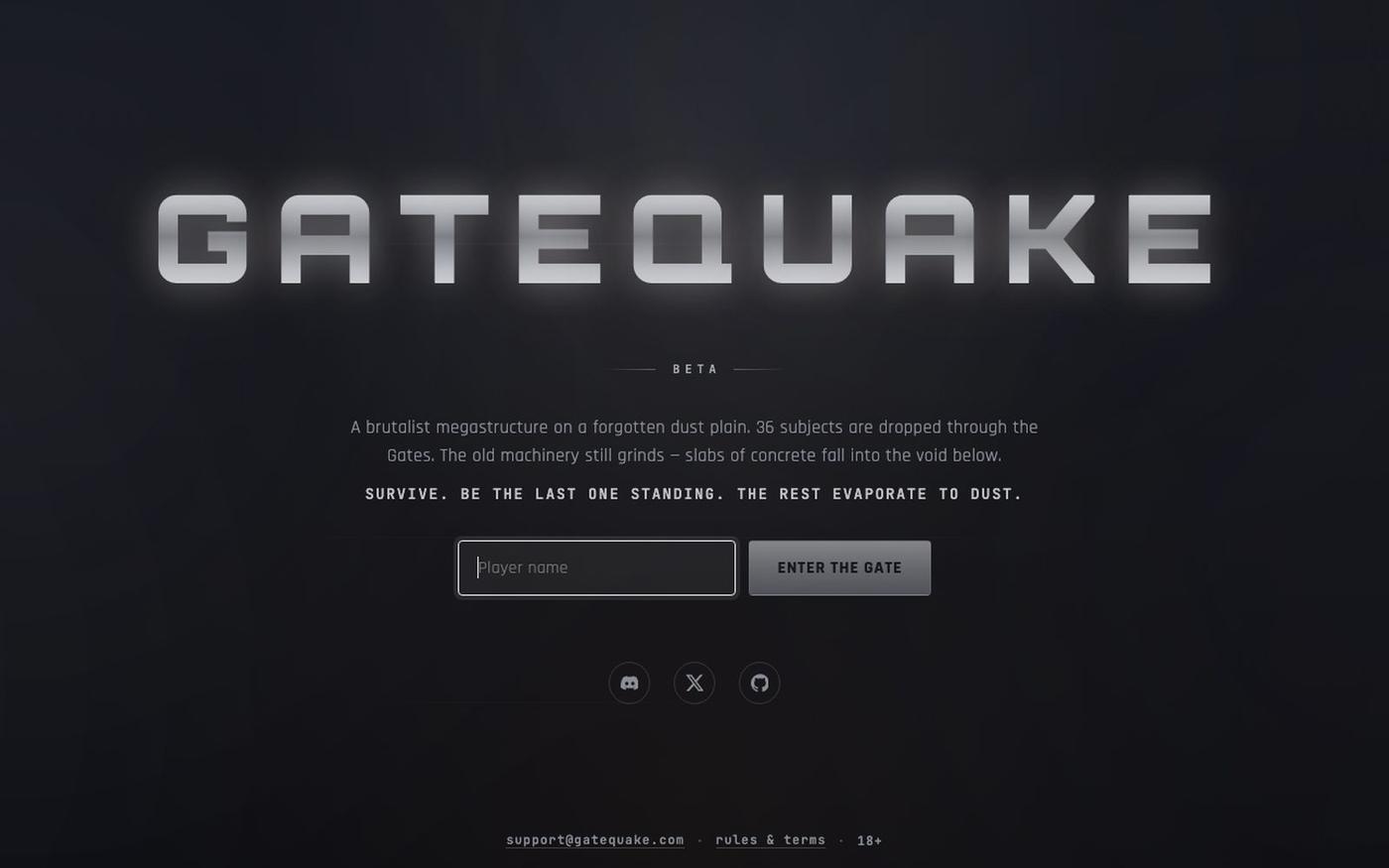 GateQuake — screenshot