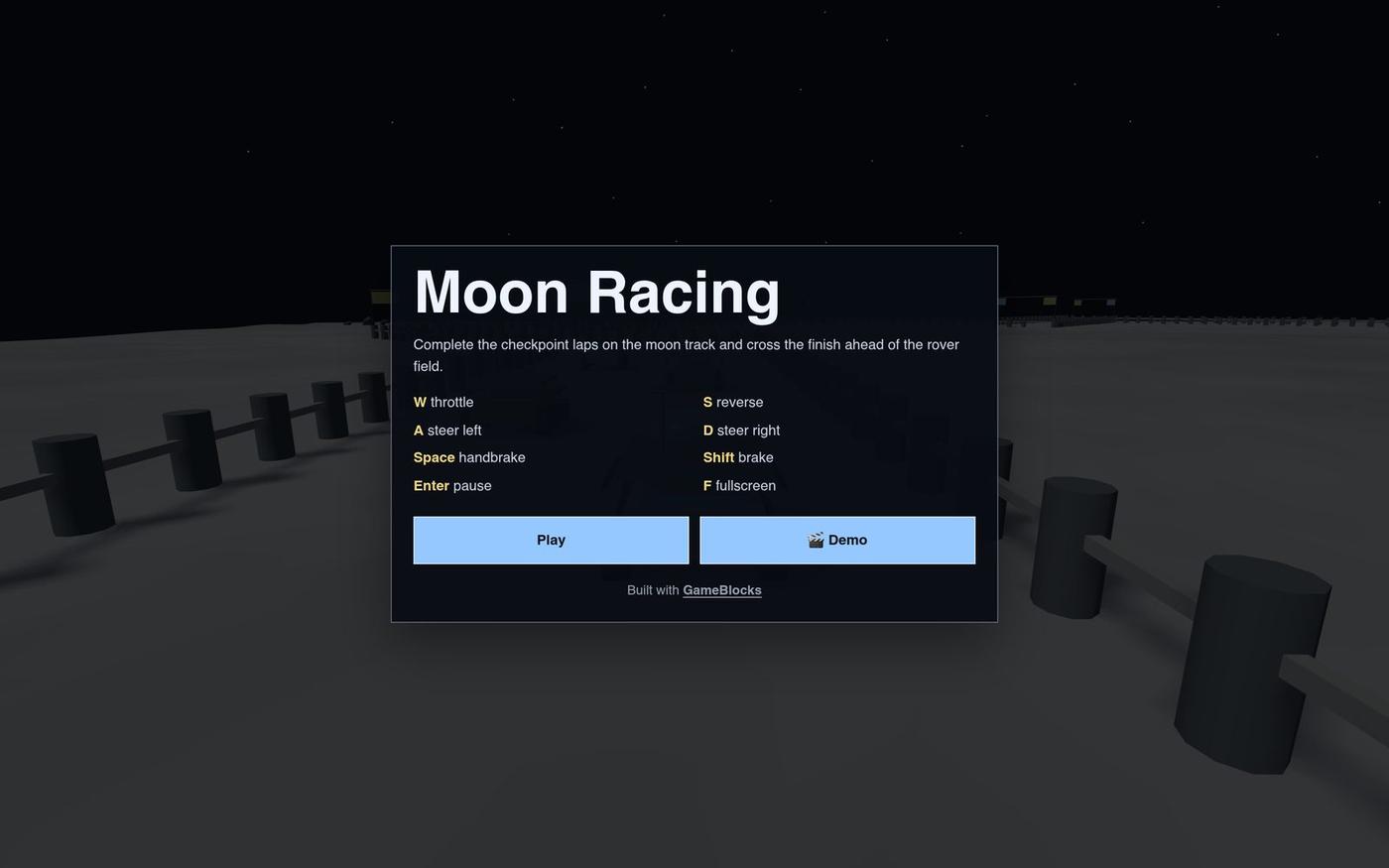 Moon Racing — screenshot