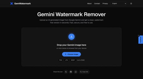 Gemini Watermark Remover: Free, Fast & Secure Online — screenshot