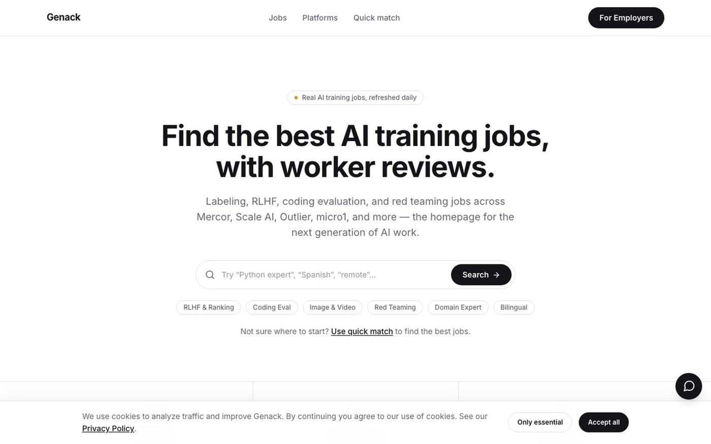Genack — screenshot