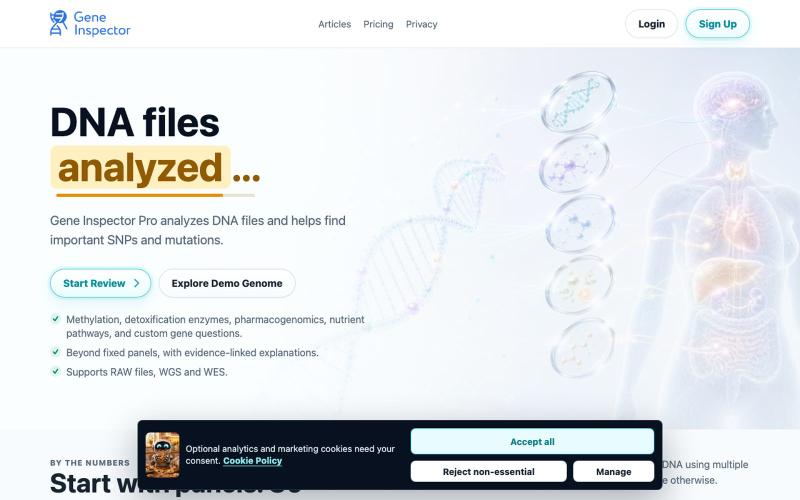 DNA Files Explained | Gene Inspector Pro — screenshot