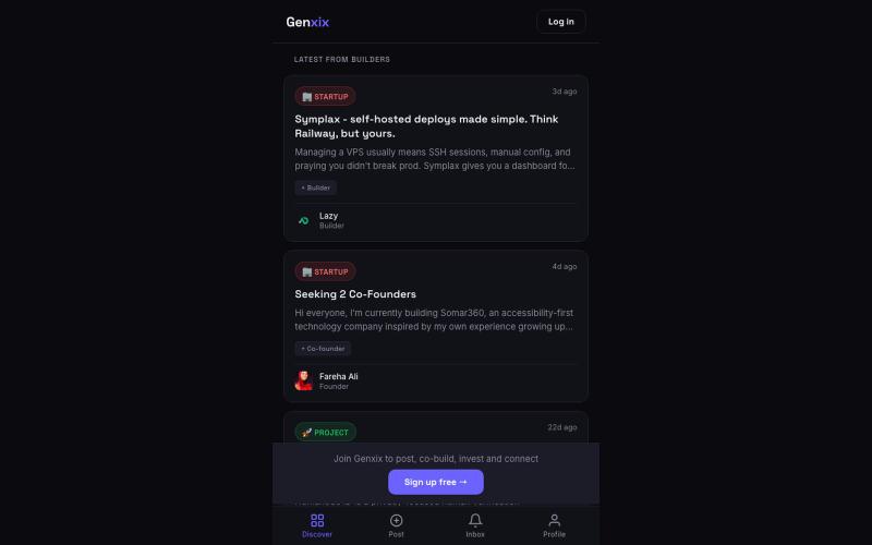 Genxix — screenshot