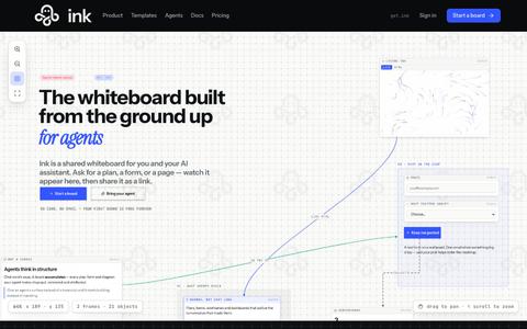 Ink — the infinite canvas for agents — screenshot