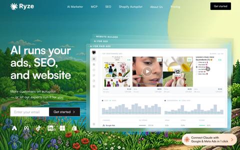 Ryze AI – AI that manages ads in Google, Meta, ChatGPT, and Perplexity — screenshot