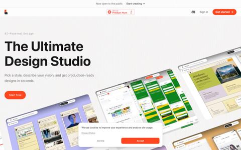 Baroque - AI UI Design Generator — screenshot