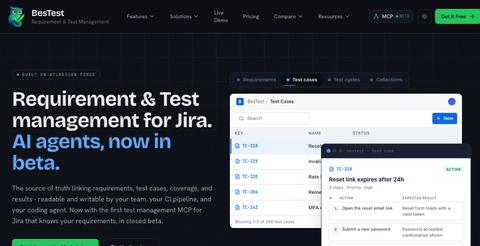 BesTest - Test Management for Jira | Free for Small Teams — screenshot