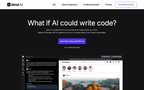 Bind AI IDE - Code Editor and AI Chat — screenshot