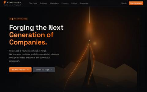 ForgeLabs — AI Business Operating System — screenshot