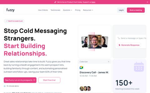 Fuzzy AI — LinkedIn Social Selling & AI SDR Platform — screenshot