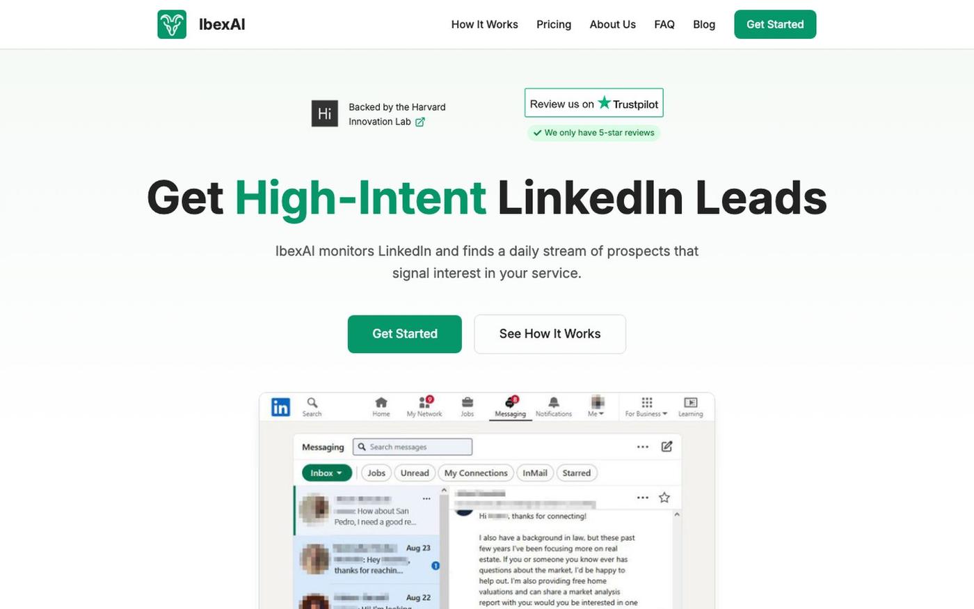 IbexAI | Get High-Intent LinkedIn Leads — screenshot
