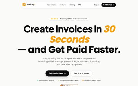 Invoicely – Create, Send & Track Invoices Instantly — screenshot