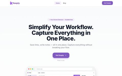 Keeply – Link & Note Manager — screenshot