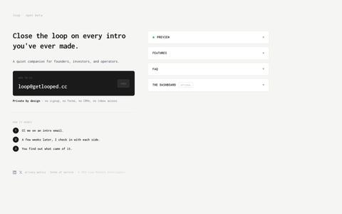 Loop - Network Intelligence — screenshot