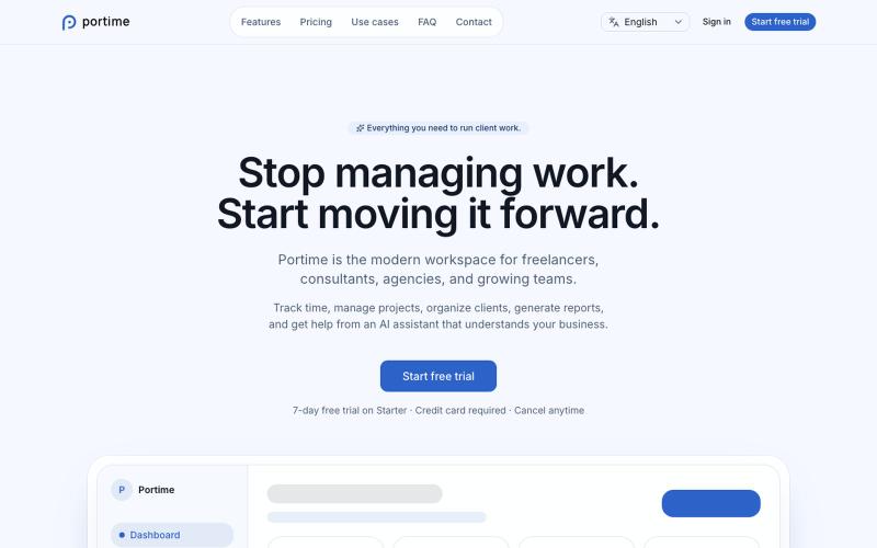 Portime — screenshot