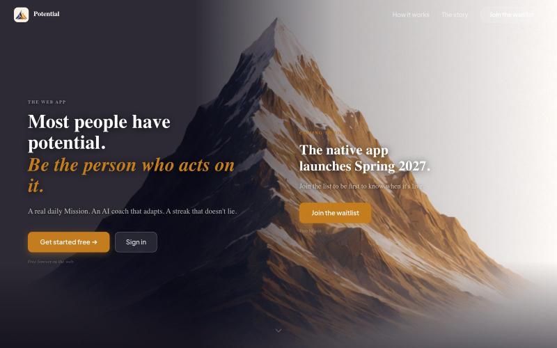 Potential — screenshot