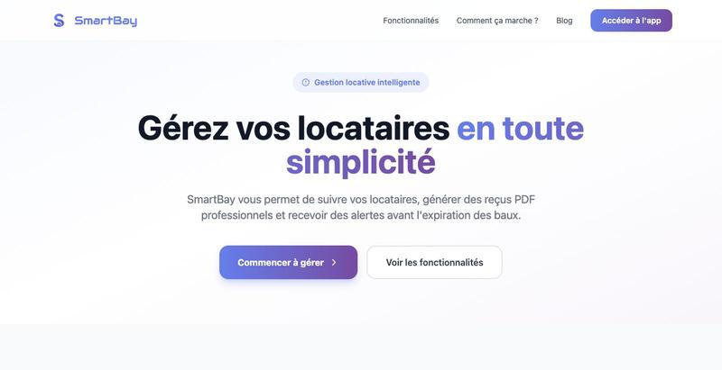 SmartBay — Gestion locative intelligente — screenshot