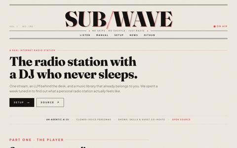 SUB/WAVE — screenshot