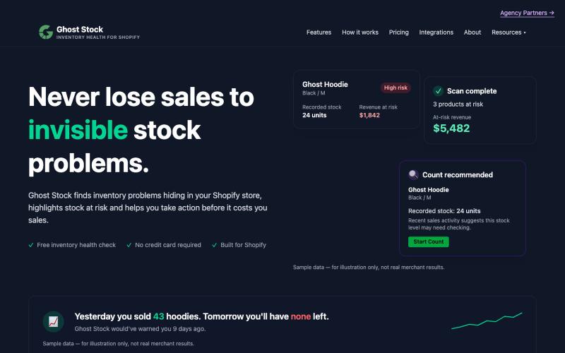 Ghost Stock — screenshot