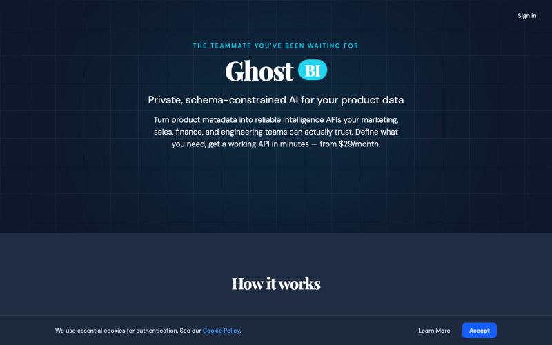 Ghost BI — The teammate you've been waiting for — screenshot