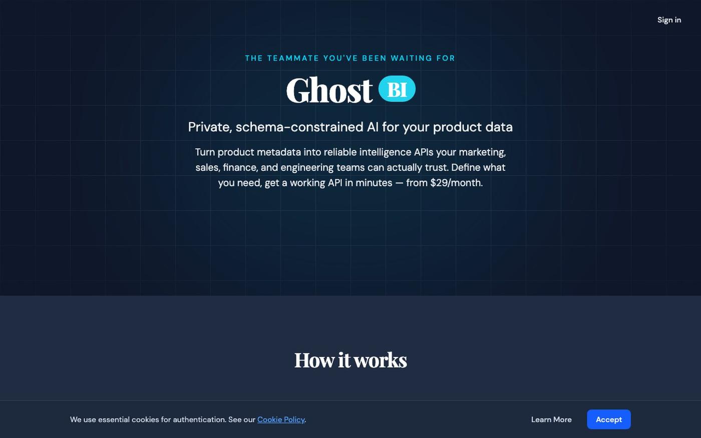 Ghost BI — The teammate you've been waiting for — screenshot