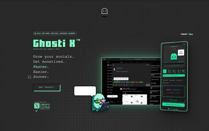 Ghosti — AI Tweet Writer & Twitter AI Agent for X — screenshot