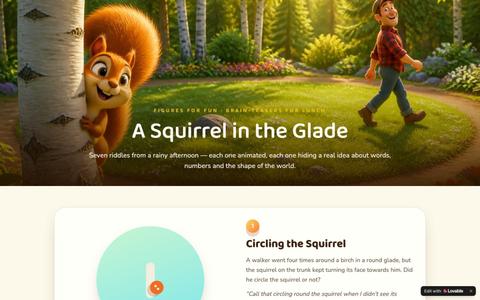 A Squirrel in the Glade — Animated Brain-Teasers — screenshot