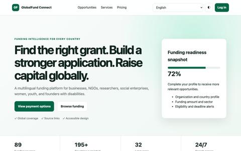 GlobalFund Connect — screenshot