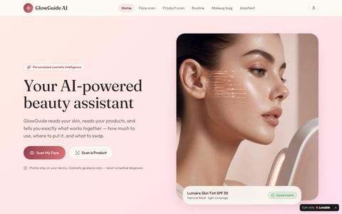 GlowGuide AI — Your AI-powered beauty assistant — screenshot