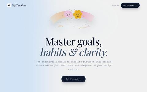 MyTracker — screenshot
