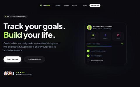 GoalFlow — screenshot