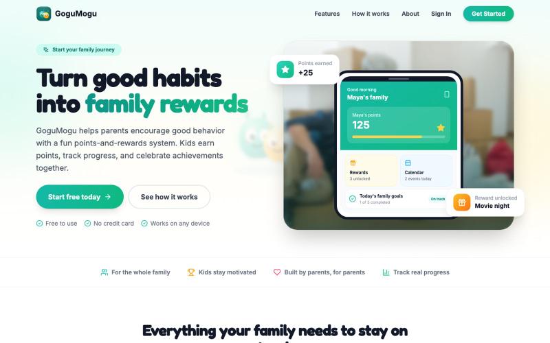 GoguMogu · Small efforts, big rewards! — screenshot