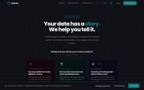 Gohvio, Clean CRM Data for RevOps & Finance Ops — screenshot