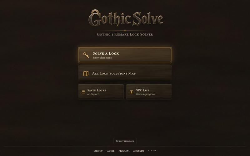 Gothic Remake Lockpick Solver — screenshot