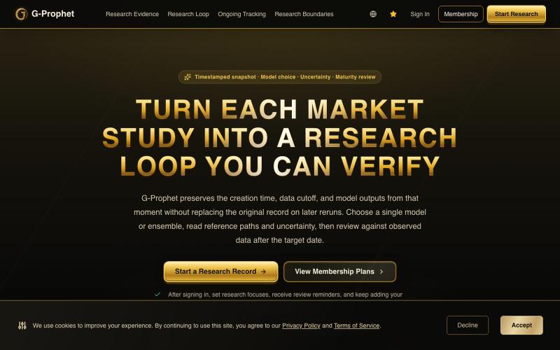 G-Prophet Auditable Multi-Model Research|Snapshot to Review — screenshot