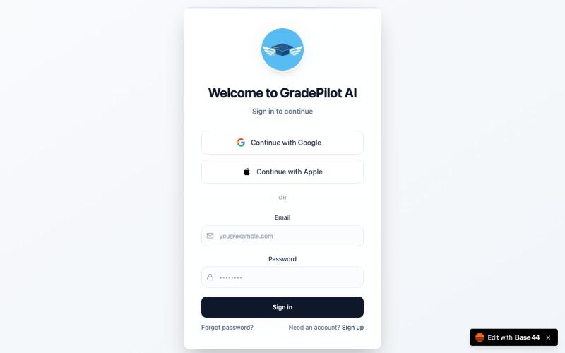 GradePilot AI — screenshot
