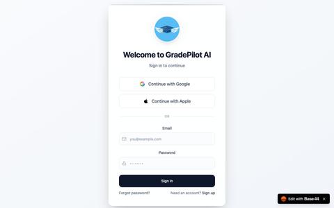 GradePilot AI — screenshot