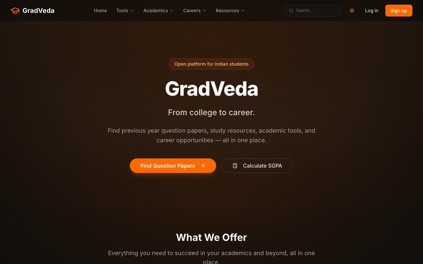 GradVeda — From college to career — screenshot
