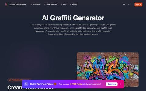 Graffiti Generator - AI Street Art Creator — screenshot