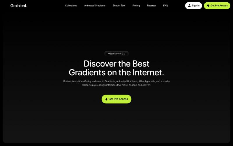 Unlimited Gradients, Animated Gradients and AI-Generated Backgrounds — screenshot