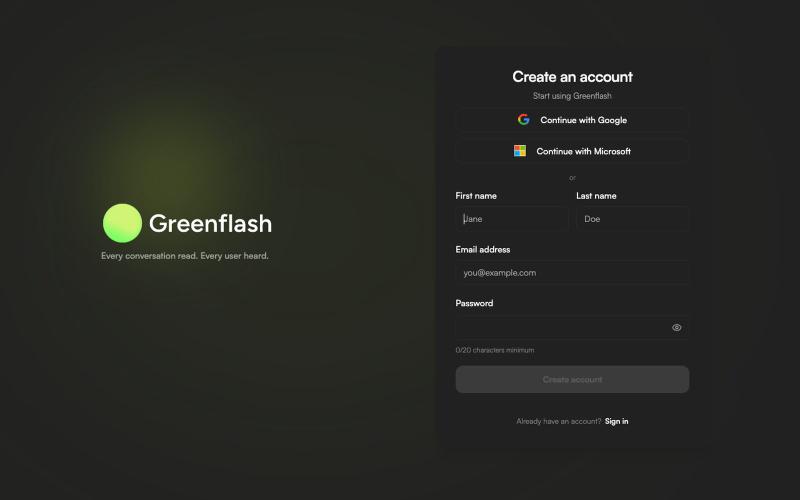 Greenflash — screenshot